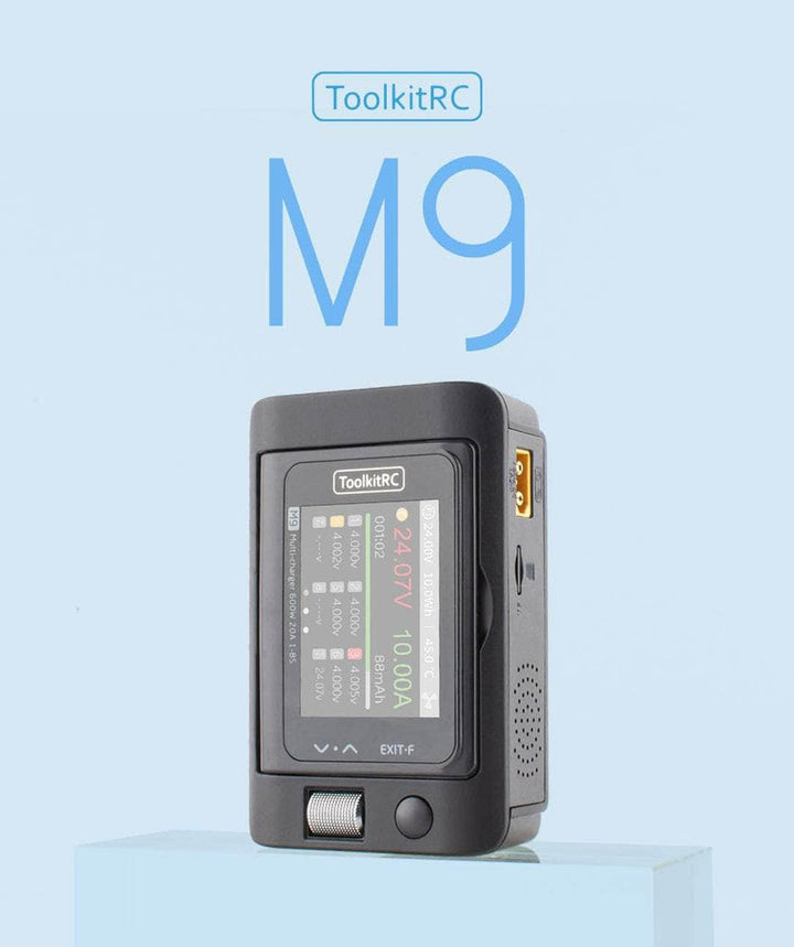 ToolkitRC M9 600W 20A 1-8S Multi-Function DC Smart Balance Charger w/ Voice Alerts