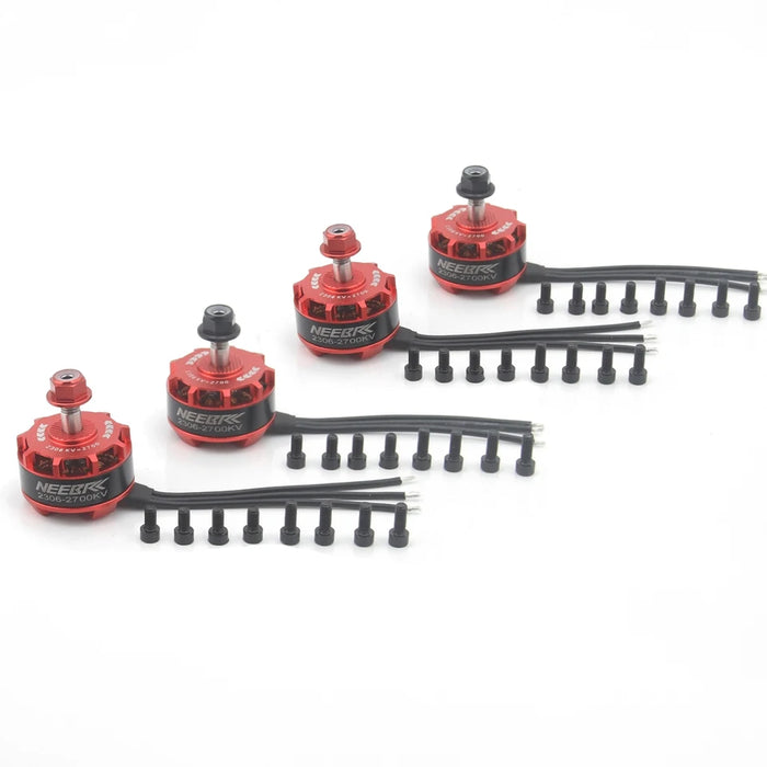 4PCS NEEBRC 2306 2700KV Brushless Motor Metal 12 Stator Arms 2-4S CW/CCW ESC QAV250 Eachine Wizard X220 280 RC Drone Plane
