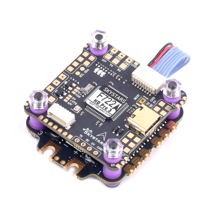 Skystars F7 F722HD PRO3 Flight Controller OSD KO45/KO60 45A/60A 128K Blheli_32 3-6S ESC Stack 30.5mm FPV Racing Drone