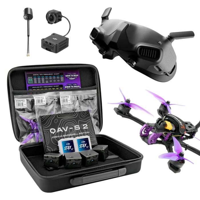 Beginner DIY FPV Drone Bundle - QAV-S 2 Bardwell SE 5 with DJI Goggles and DJI O3 Air Unit