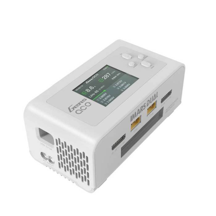 Gens Ace iMars Dual Channel 200W Balance Battery Charger - White