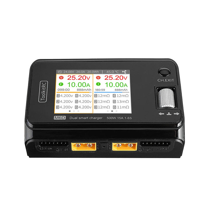 ToolkitRC M6D 500W 15A 1-6S DC Dual Smart Charger (Christmas Edition)
